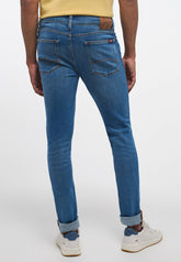 Spodnie Jeansowe Męskie Mustang Atlanta Super Skinny Denim Blue 1013679 5000 582